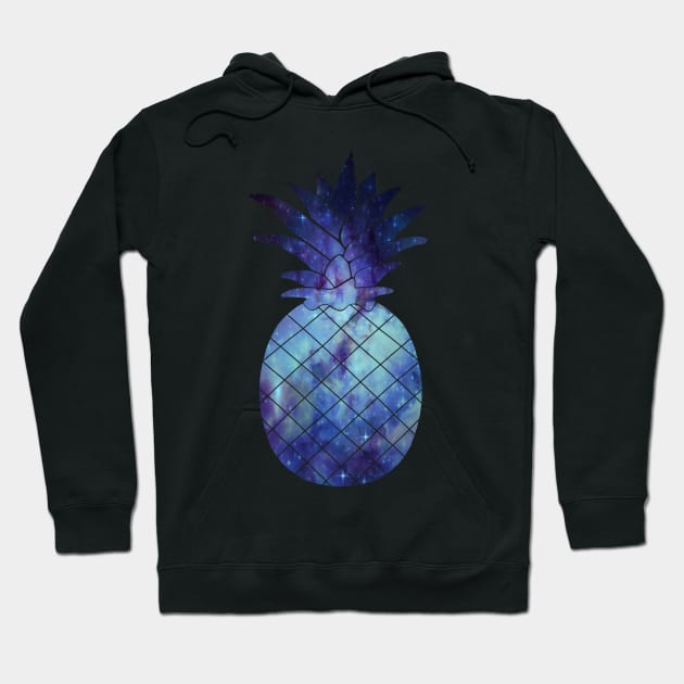 Galaxy pineapple Hoodie by Morishasha